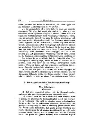 Die experimentelle Ermüdungsforschung : (Fortsetzung)