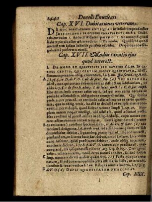 Cap. XVII. Modus taxatio ejus quod interest