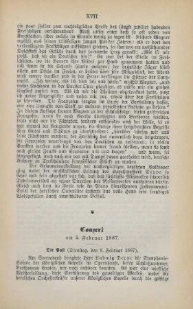 Conzert am 5. Februar 1887