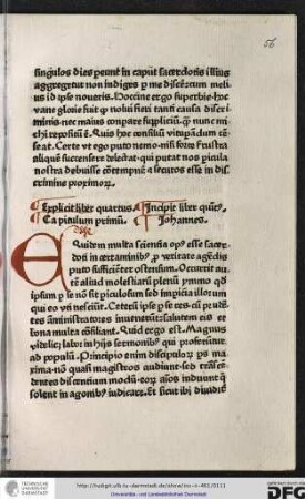 Incipit liber quintus, capitulum primum.