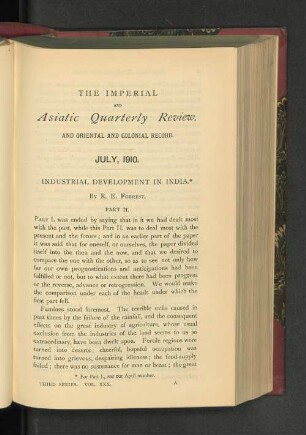 Vol. XXX, Nr. 59. July, 1910.