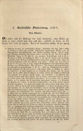 Evangelische Schulordnungen, 1. Die evangelischen Schulordnungen des sechzehnten Jahrhunderts