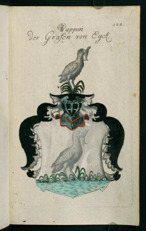 128r-128v, 128. Wappen der Grafen von Eyck