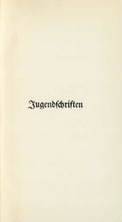 Jugendschriften