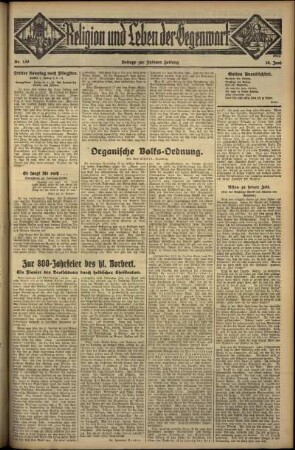 Dritte Ausgabe vom Sonntag, den 10. Juni 1934.