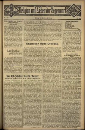 Dritte Ausgabe vom Sonntag, den 10. Juni 1934.