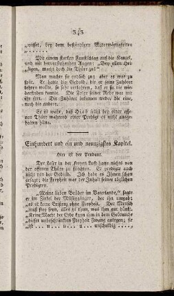 Einhundert und ein und neunzigstes Kapitel. - Zweyhundert und achtes Kapitel.