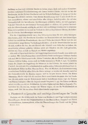 7. Phantastisch aufgemachte und unrichtige Darstellungen der Tracht