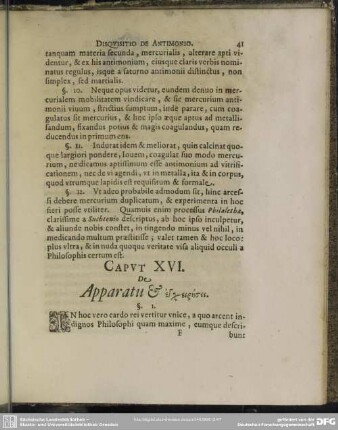 Caput XVI. De Apparatu & Encheirēsei