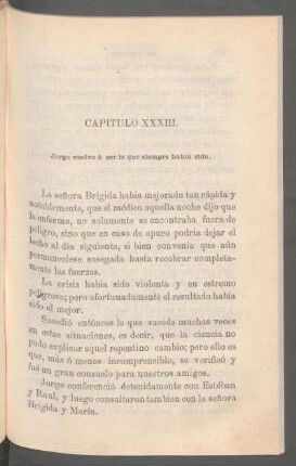 Capítulo XXXIII. - Jorge vuelve á ser lo que siempre habia sido.