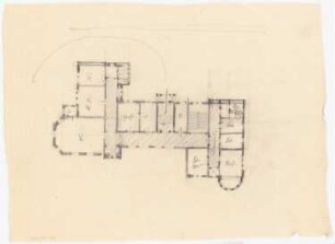 Krankenhaus, Clerf (Clervaux): Grundrissskizze des Erdgeschosses