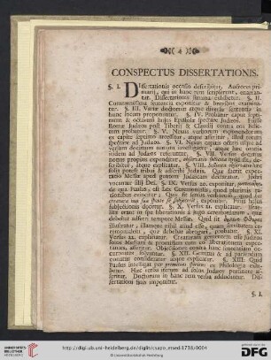 Conspectus dissertationis