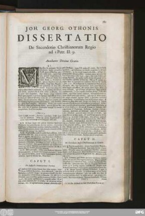 Caput I. De Subiecto Enunciationis Petrinae.