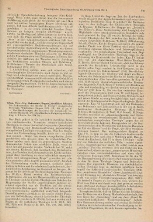 701-703 [Rezension] Urban, Hans Jörg, Bekenntnis, Dogma, Kirchliches Lehramt