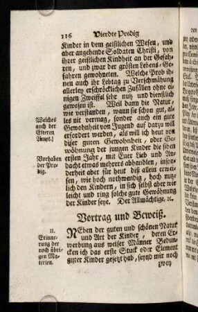 116-139, Vortrag und Beweiß