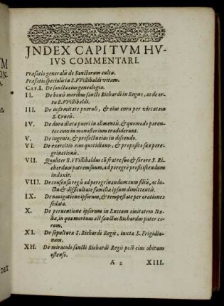 Index Capitum Huius Commentari.