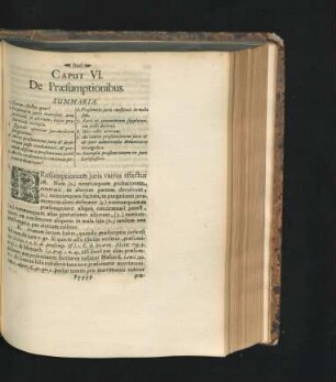 Caput VI. De Praesumptionibus.