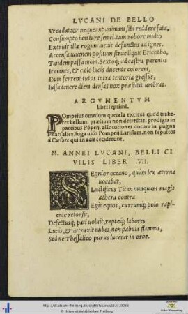Argumentum libri septimi