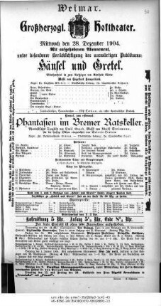 Phantasien im Bremer Ratskeller