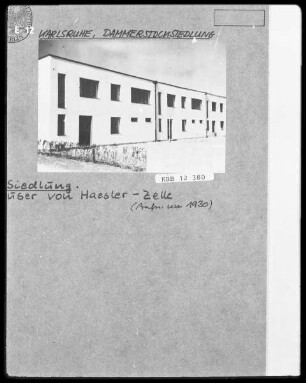 Dammerstocksiedlung, Gruppe 19