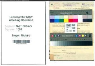 Entnazifizierung Richard Meyer, geb. 21.06.1906 (Staedt.Angest.)