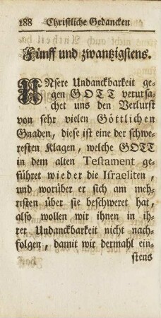 Fünff und zwantzigstens