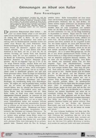 2: Erinnerungen an Albert von Keller