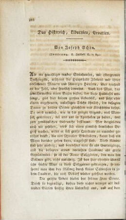 Das Histereich, Liburnien, Croatien (Fortsetzung)