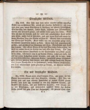 Ein und dreyßigster Abschnitt. - Fünf und dreyßigster Abschnitt.