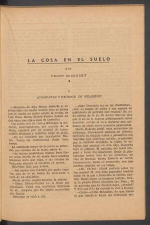 La cosa en el suelo