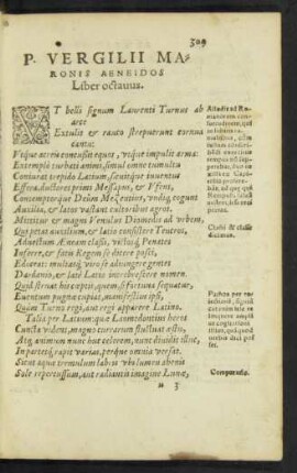 P. Vergilii Maronis Aeneidos Liber octavus.