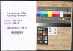 Entnazifizierung Robert Schwamborn , geb. 19.05.1896 (Landwirt)