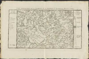Carte Minéralogique De La Champagne Où Se Trouvent Ste. Mennehoud, Machaut, Suippe.