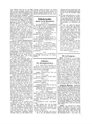 Lehrplan für Naturgeschichte