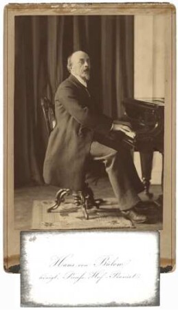Fotografie von Hans von Bülow (1830-1894)