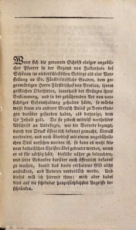 Gedanken eines katholischen Geistlichen Schlesiens bei der Duchlesung der Schrift: "Erster Sieg des Lichts über die Finsterniß in der katholischen Kirche Schlesiens" : Hannover 1826 in der Hahnschen Hofbuchhandlung