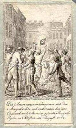 Sprengel's Nordamerikanische Revolution (1764-1783), 12 Blatt - Die Amerikaner widersetzen sich ...