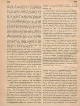 332-333 [Rezension] Driesch, Hans, Ordnungslehre