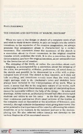5: The designs and sketches of Marcel Duchamp