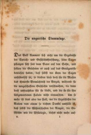 Sagen und Erzählungen aus Ungarn, 2