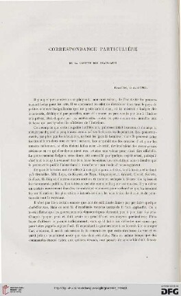 Correspondance particulière de la Gazette des Beaux-Arts