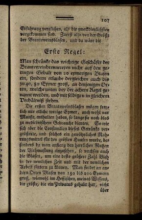 Erste Regel. - Siebende Regel.
