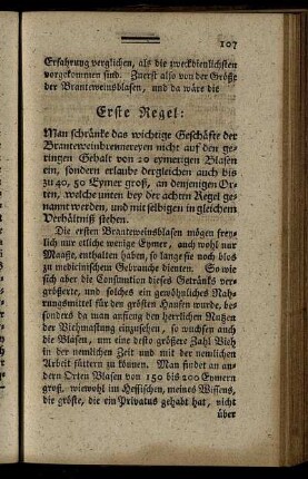 Erste Regel. - Siebende Regel.