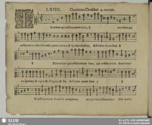 LXIIII. Tres sunt qui testimonium dant in caelo