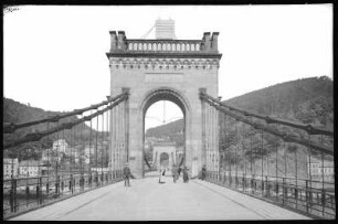 Bodenbach-Tetschen. Kaiserin-Elisabeth-Kettenbrücke (1855), Fahrbahn