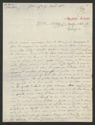 Brief an Francesco Algarotti : 14.02.1728