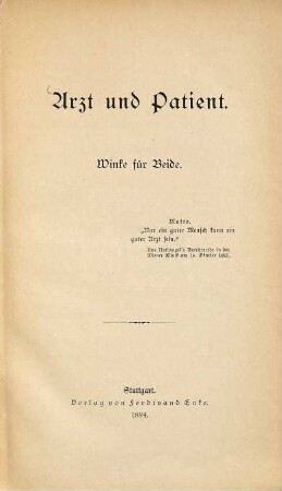 Arzt und Patient : Winke für Beide