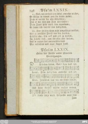 Psalm LXXIX. Gebet der Kirche unter schweren Verfolgungen.