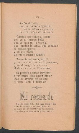 Mi recuerdo