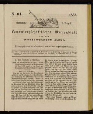 No 31. 2. August. 1833